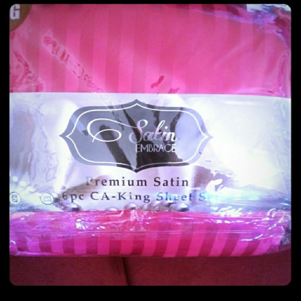 California King satin sheets